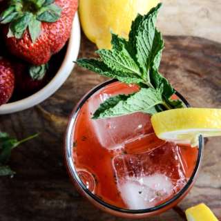 Fresh Strawberry Mint Lemonade