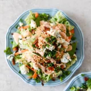 Crunchy Buffalo Chicken Salads