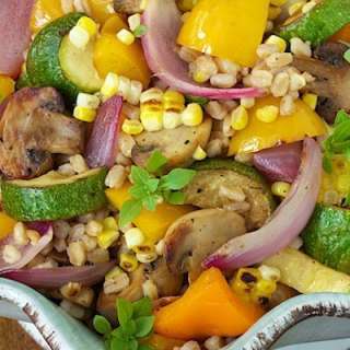 Grill Roasted Vegetable and Farro Salad