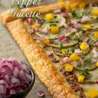 Potato Pesto Pepper Galette