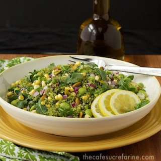Green on Green Couscous Salad