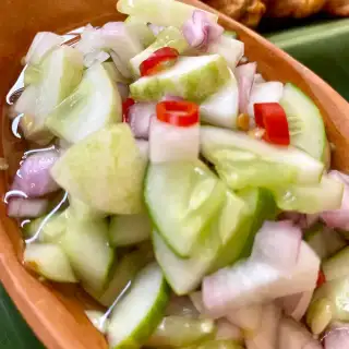 Thai Cucumber Salad for Satay (Ajaad Recipe)
