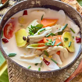 Vegan Thai Mushroom Soup (Tom Kha Hed)