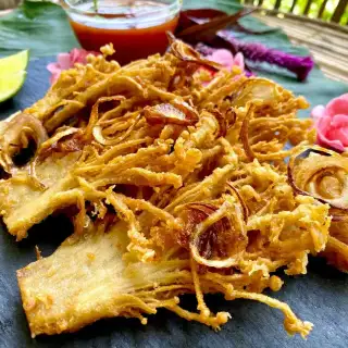 Deep Fried Enoki Mushrooms Recipe