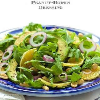 Orange and Avocado Salad with Peanut-Hoisin Dressing
