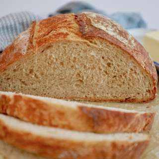 No-Knead Whole Wheat Bread