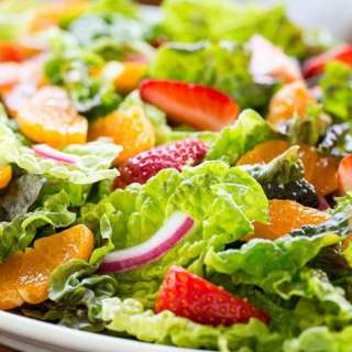 Strawberry Clementine Salad with Red Wine Vinegar Dressing
