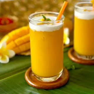 Thai Mango Shake Recipe (Mamuang Pan)
