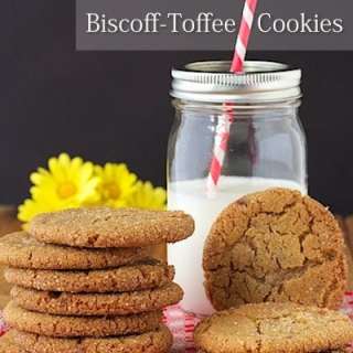 Crinkly Crackly Biscoff Toffee Cookies