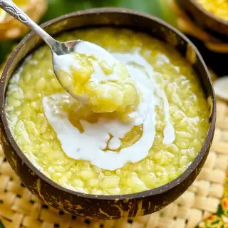 Mung Bean Pudding Recipe (Tau Suan)