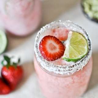 Fresh Strawberry Coconut Margaritas