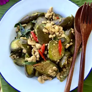 Thai Spicy Eggplant Recipe (Pad Eggplant)
