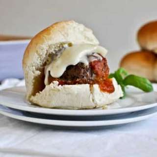 Cheesy Stuffed Meatball Sliders