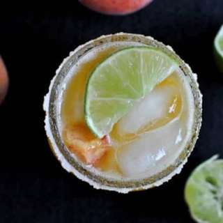 Juicy Peach Margaritas