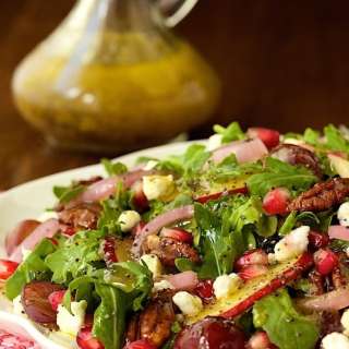 Arugula, Pomegranate and Pear Salad