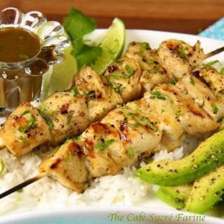 Coconut Lime Chicken Kabobs