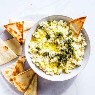 Creamy Feta Dip with Jalapenos