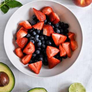 Avocado Lime Fruit Salad