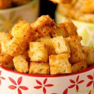 Garlic Parmesan Croutons
