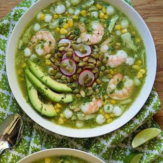 Shrimp and Chicken Pozolé Verde