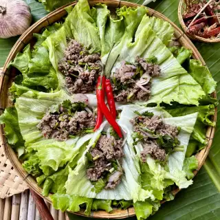 Thai Ground Beef Lettuce Wraps Recipe