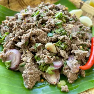Thai Ground Beef Larb Recipe (Larb Neua)