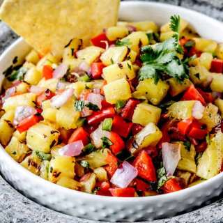 Pineapple Salsa (fresh or grilled)