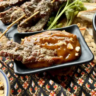 Authentic Thai Beef Satay Recipe With Peanut Sauce
