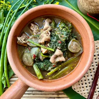 Gaeng Om Gai (Clear Thai Chicken Soup With Isan Herbs)