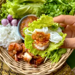 Grilled Thai Shrimp Lettuce Wraps Recipe