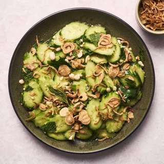 Vietnamese Cucumber Salad with Green Chili Dressing
