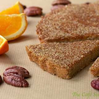 Orange Pecan Shortbread Cookies