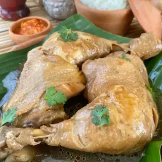 Thai Boiled Chicken With Fish Sauce (Kai Tom Nam Pla)