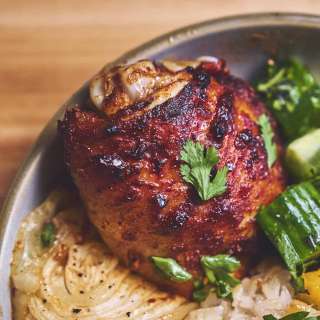 Harissa Roast Chicken with Honey and Lemon