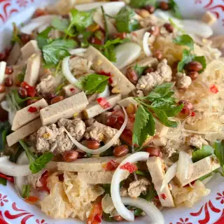 Yum Woon Sen Pork (Thai Glass Noodle Salad)