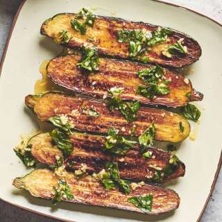 Pan Fried Zucchini with Basil