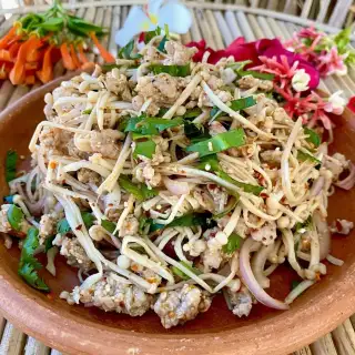 Easy Enoki Mushroom Larb Recipe (Laab Hed)