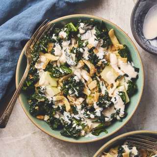 Crunchy Kale Salad with Toasted Coconut