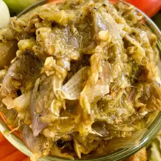 Nam Prik Noom Recipe (Thai Roasted Chili Dip)