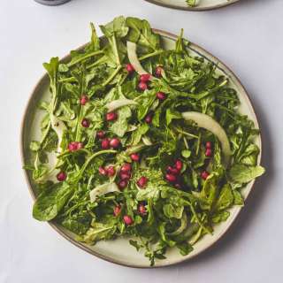 Arugula Pomegranate Salad with Fennel