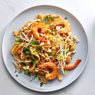 Gluten-Free Pad Thai with Shrimp