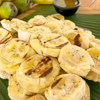 Thai Grilled Bananas With Coconut Caramel Sauce