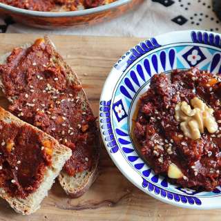 Turkish Meze Or Appetizer “Acuka / Muhammara”
