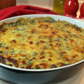 Spinach Mushroom Casserole With Potato Purée