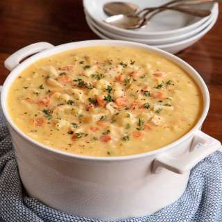 Chicken Cauliflower Cheddar Chowder