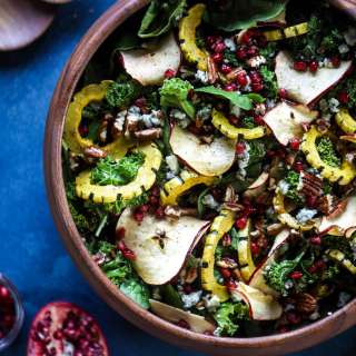 Thanksgiving Kale Salad with Cranberry Cinnamon Vinaigrette