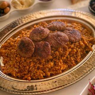 Muceddere – Bulgur with green lentils dish