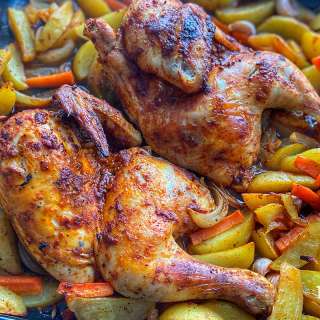 Easiest Roasted Chicken With Vegetables
