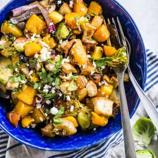 Warm Autumn Roasted Vegetable Salad