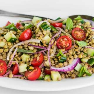 Lentil and Cucumber Salad